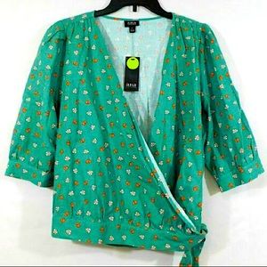 A.N.A. Green wrap floral too. ✨NEVER WORN OUT✨ Very flattering!